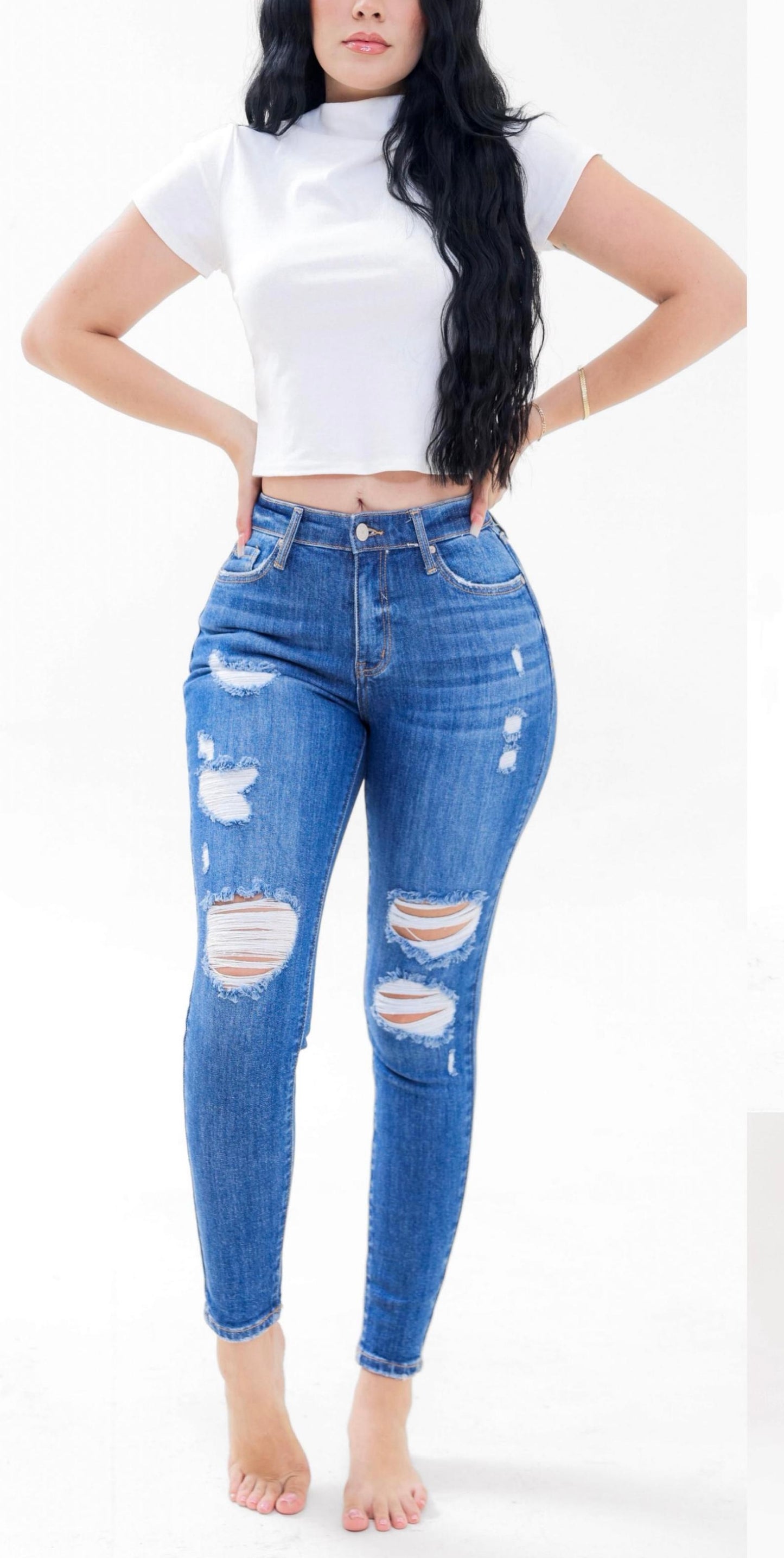 Jean Skinny Rasgado