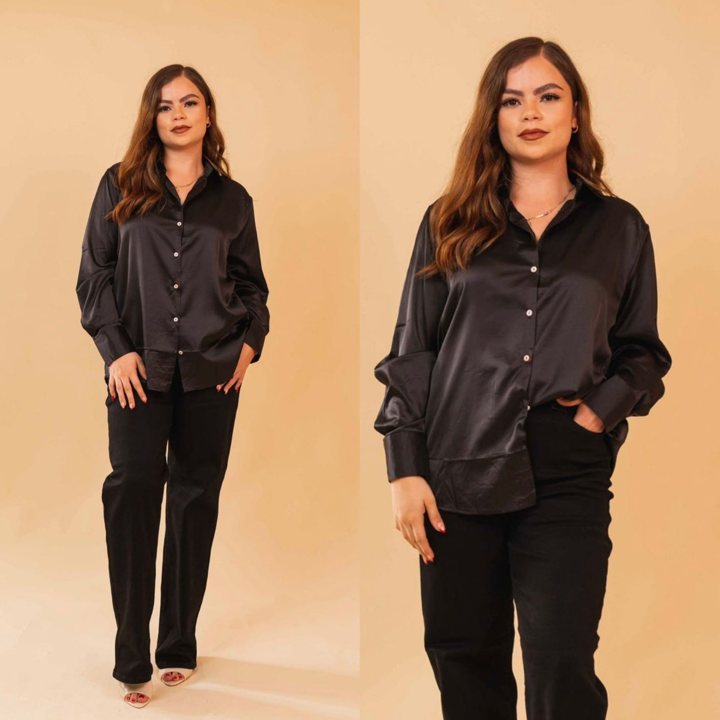 Camisa Satinada Perla