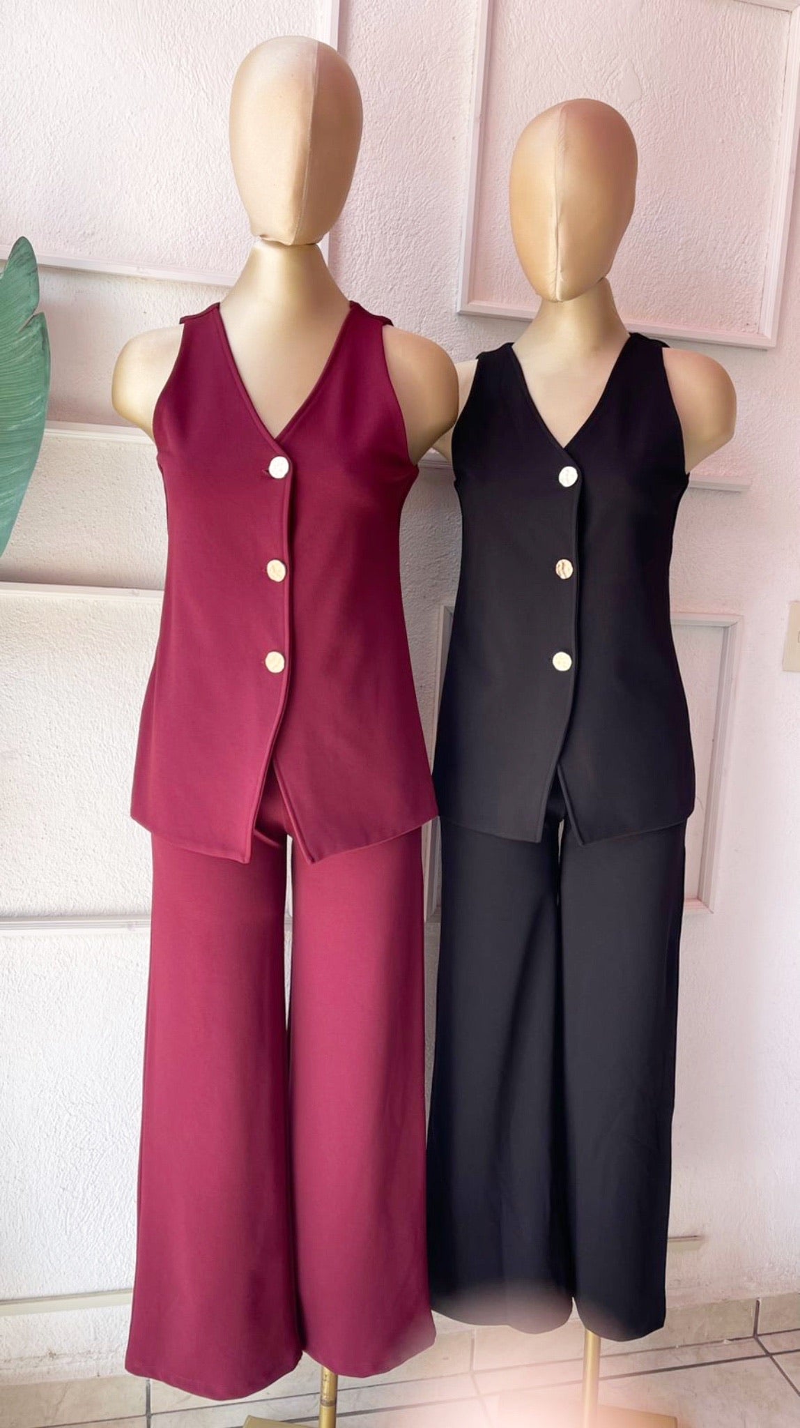 Conjunto de chaleco y pantalon Butterfly