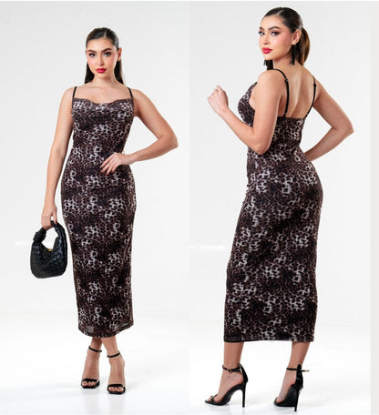 Vestido Zebra Curve
