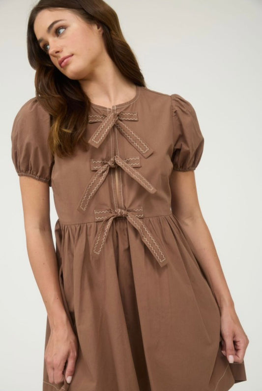 Vestido 3 moños
