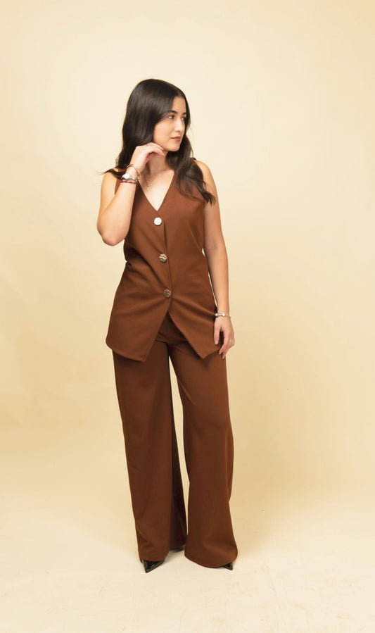 Conjunto de chaleco y pantalon Butterfly
