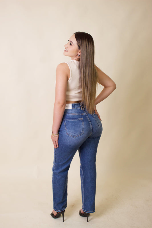 Pantalon straight 7020